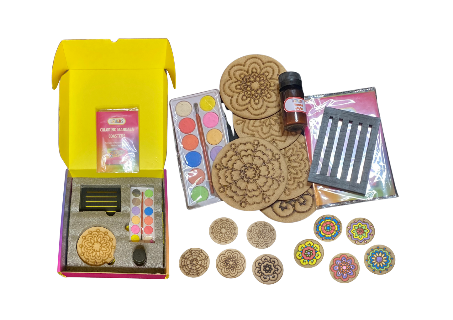 COLORING MANDALA COASTERS