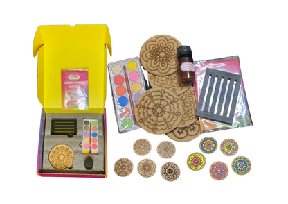 COLORING MANDALA COASTERS